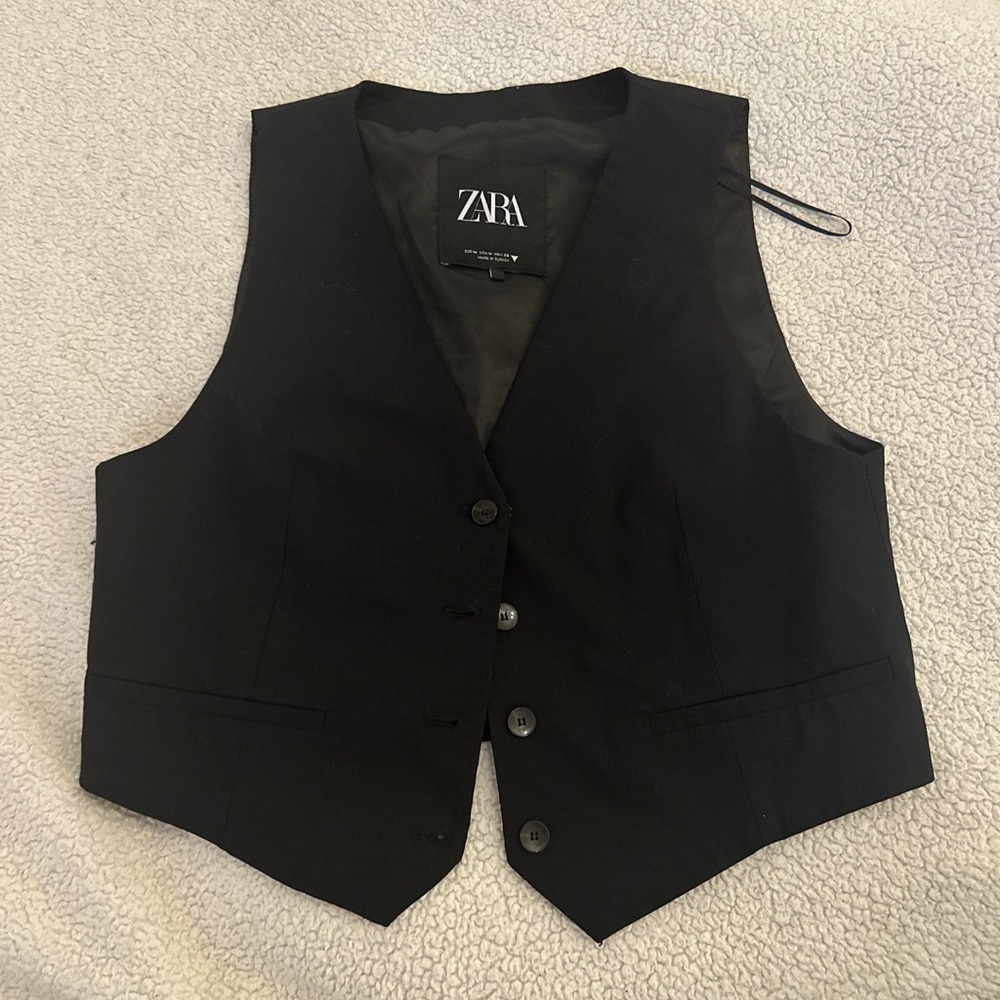 Zara black vest top